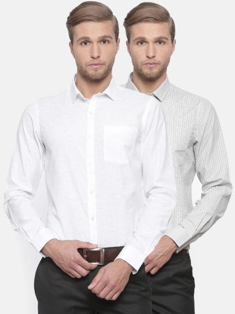 

Excalibur Men Assorted Contemporary Regular Fit Solid Formal Shirt