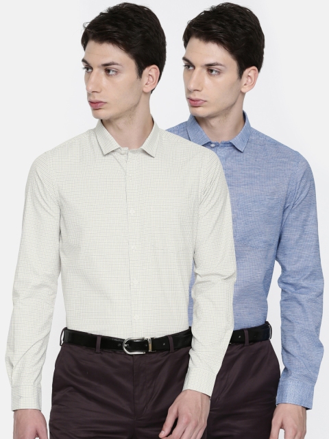 

Excalibur Men Assorted Contemporary Regular Fit Checked Formal Shirt