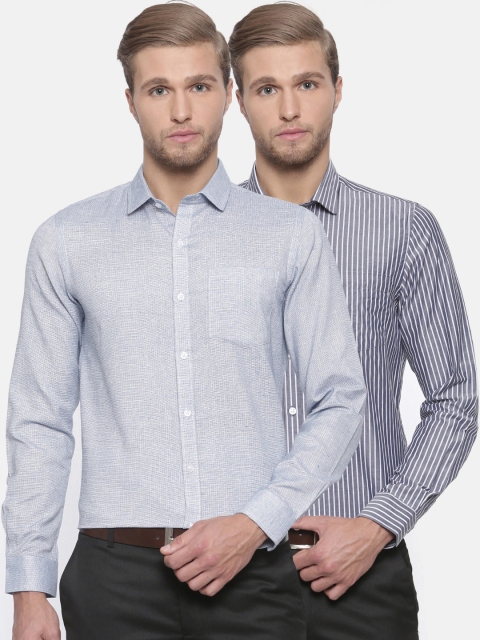 

Excalibur Men Assorted Pack of 2 Contemporary Regular Fit Formal Shirt