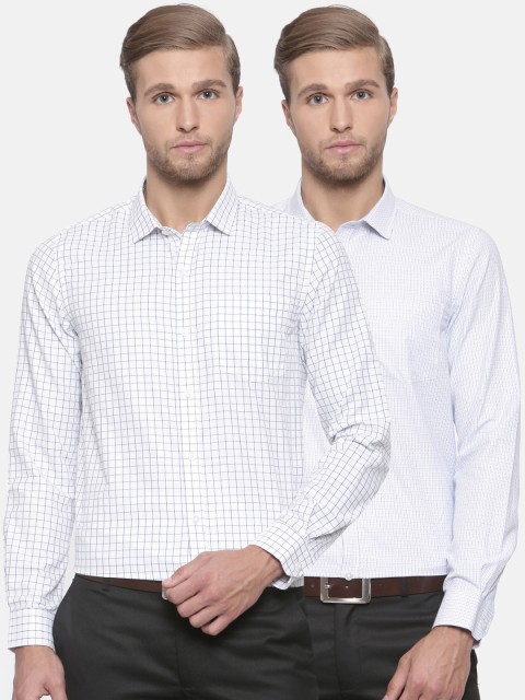 

Excalibur Men Assorted Pack of 2 Contemporary Fit Formal Shirt