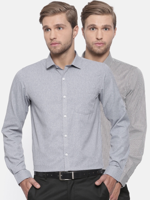 

Excalibur Men Pack of 2 Assorted Regular Fit Formal Shirts