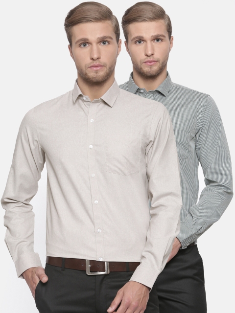 

Excalibur Men Assorted Contemporary Regular Fit Solid Formal Shirt