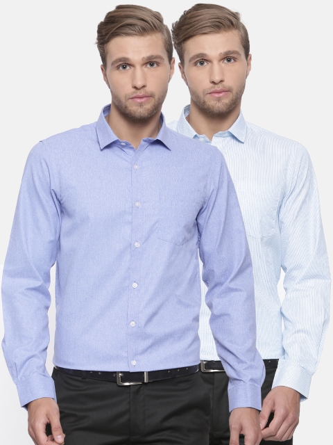 

Excalibur Men Pack of 2 Assorted Regular Fit Formal Shirts