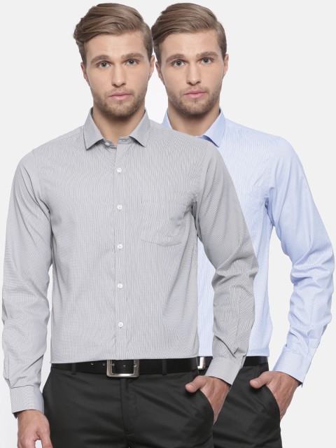 

Excalibur Men Pack of 2 Assorted Regular Fit Formal Shirts