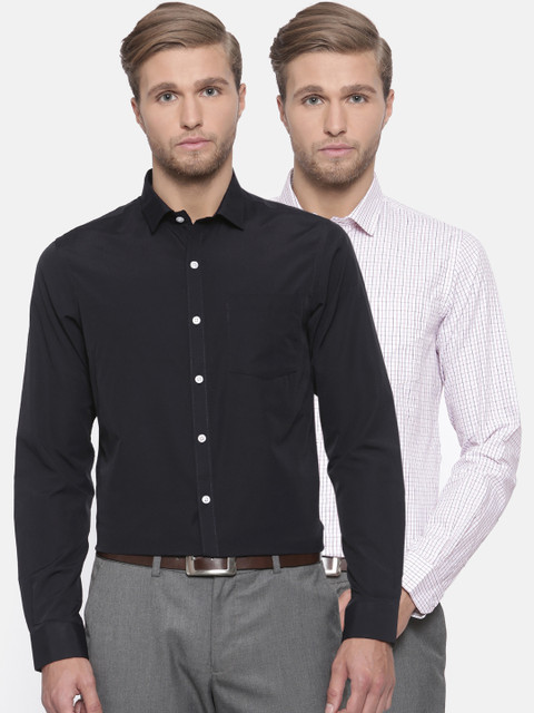 

Excalibur Men Assorted Pack of 2 Slim Fit Formal Shirt
