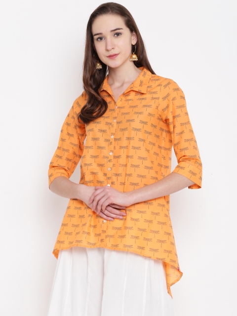 

Biba Yellow Printed Tunic