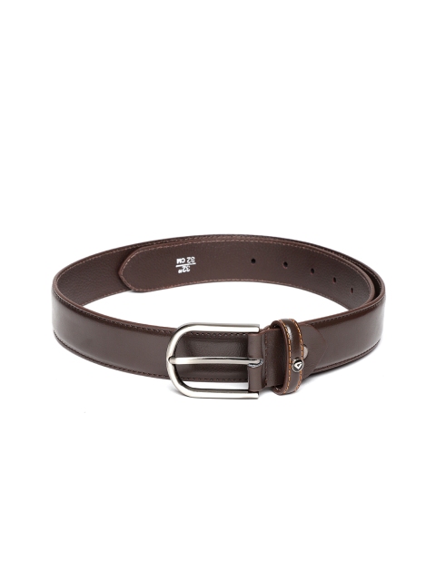 

INVICTUS Men Coffee Brown Leather Belt