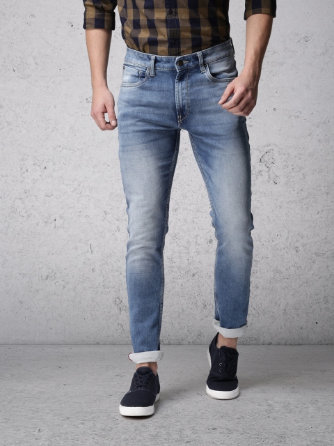 

Ecko Unltd Men Blue Super Slim Fit Mid-Rise Clean Look Stretchable Jeans