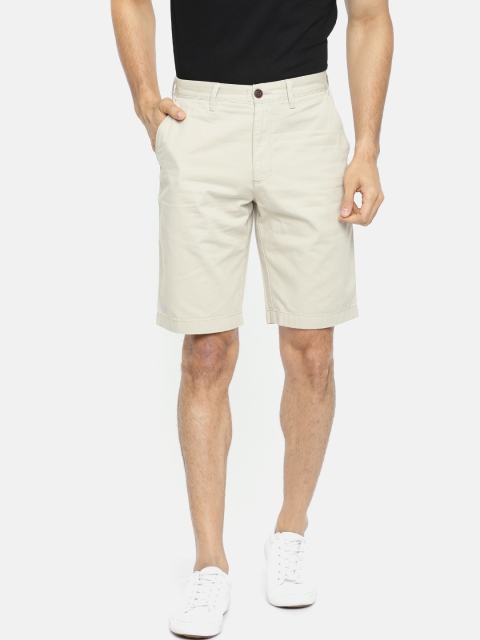 

Indian Terrain Men Beige Solid Regular Fit Chino Shorts