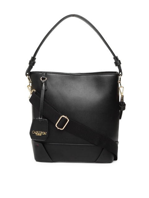 

Carlton London Black Solid Shoulder Bag