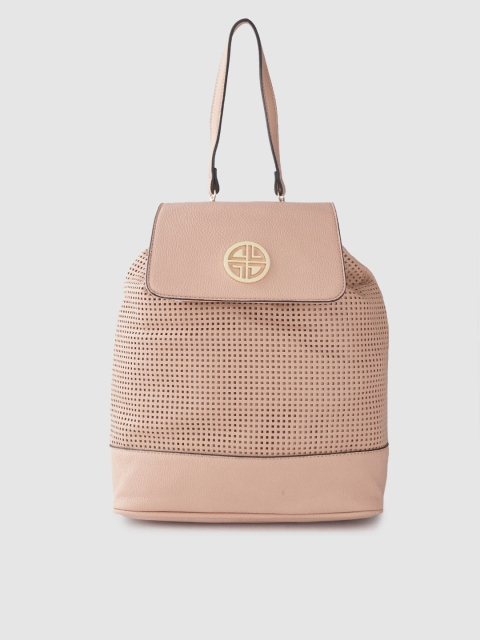 

Carlton London Women Pink Laser Cuts Backpack