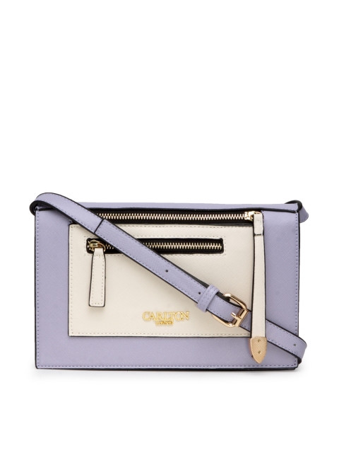 

Carlton London Blue Colourblocked Sling Bag