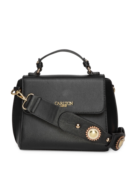 

Carlton London Black Solid Sling Bag