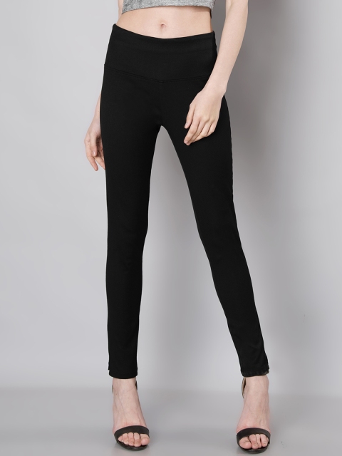 

FabAlley Women Black Solid Jeggings
