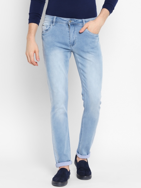 

Rex Straut Jeans Men Blue Slim Fit Mid-Rise Clean Look Stretchable Jeans