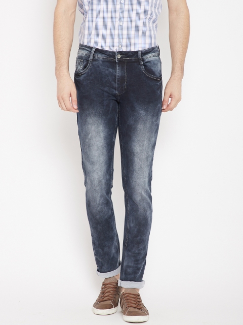 

Rex Straut Jeans Men Blue Slim Fit Mid-Rise Clean Look Stretchable Jeans