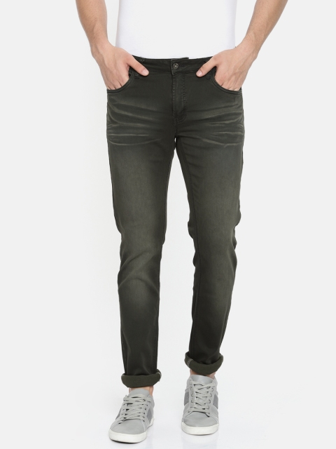 

Rex Straut Jeans Men Grey Slim Fit Mid-Rise Clean Look Stretchable Jeans