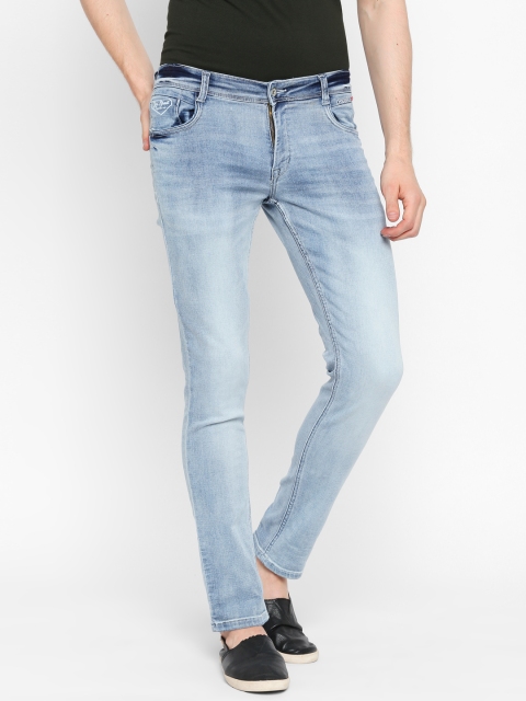 

Rex Straut Jeans Men Blue Slim Fit Mid-Rise Clean Look Stretchable Jeans