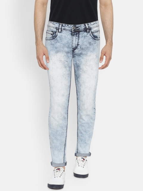 

Rex Straut Jeans Men Blue Slim Fit Mid-Rise Mildly Distressed Stretchable Jeans