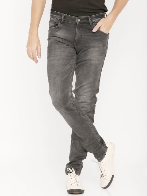 

Rex Straut Jeans Men Black Slim Fit Mid-Rise Clean Look Stretchable Jeans