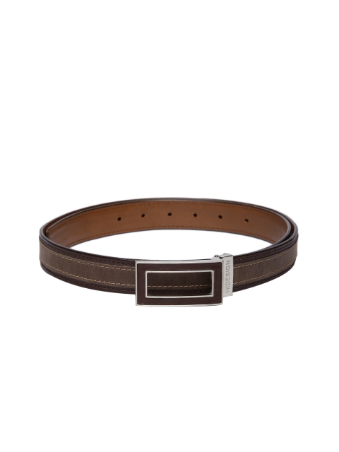 

Hidesign Men Brown Solid Reversible Belt