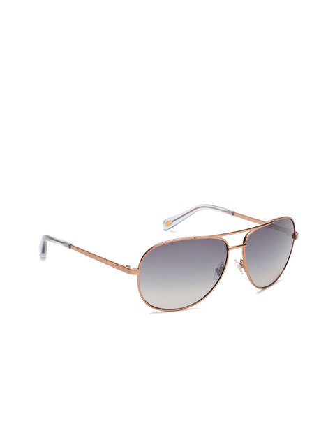 

Fossil Unisex Aviator Sunglasses FOS 3010/S 0Y8 59IC, Silver