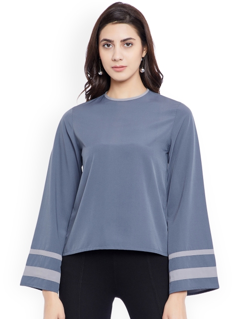 

PRIMO KNOT Women Grey Solid Top