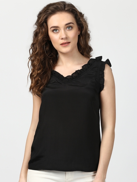

Harpa Women Black Solid Top