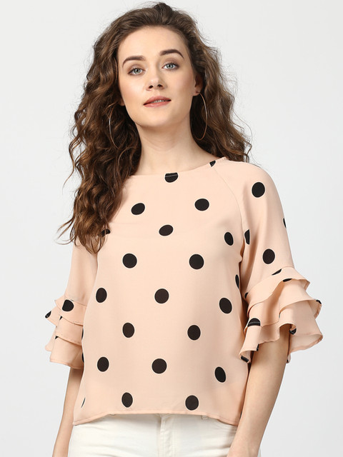 

Harpa Women Beige Printed Top