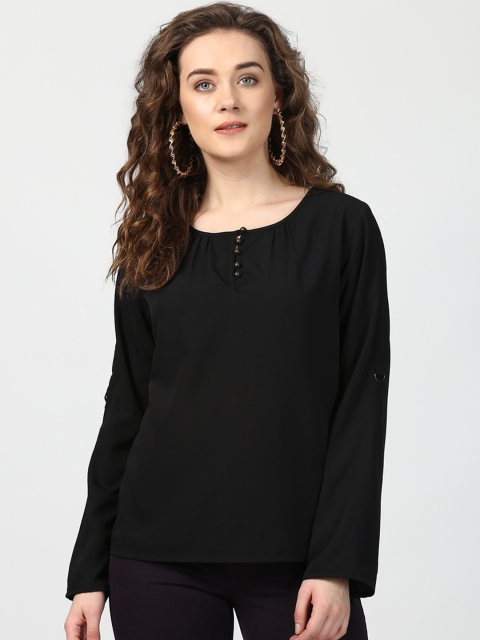 

Harpa Women Black Solid Top