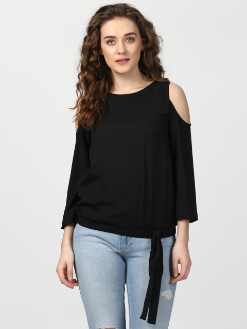 

Harpa Women Black Solid Top