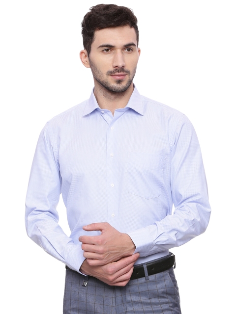 

Van Heusen Men Blue Slim Fit Printed Formal Shirt