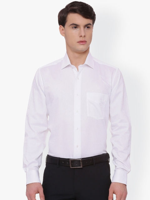 

Van Heusen Men White Slim Fit Solid Formal Shirt
