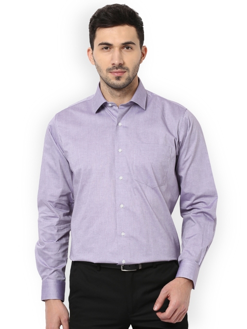 

Van Heusen Men Lavender Solid Slim Fit Formal Shirt