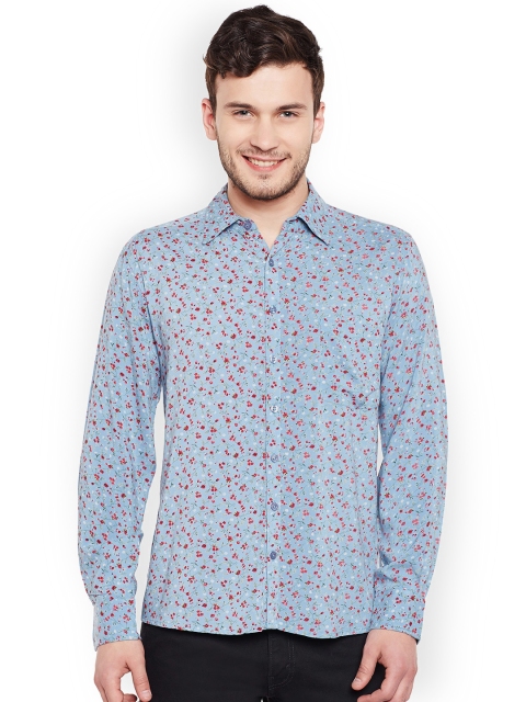 

Oxolloxo Men Blue & Pink Comfort Regular Fit Printed Casual Shirt