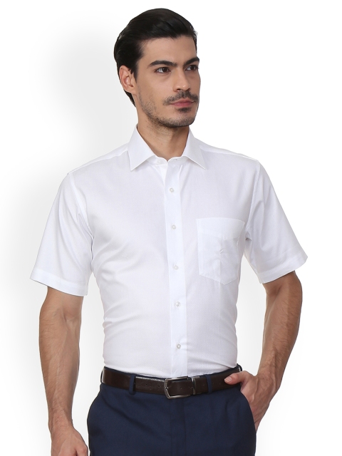 

Van Heusen Men White Slim Fit Solid Shirt