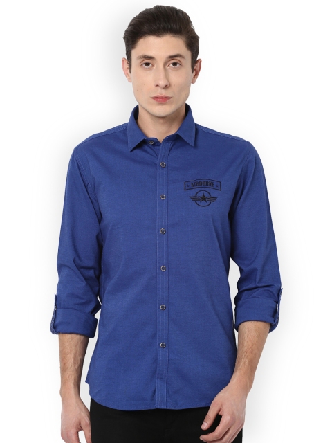 

Van Heusen Sport Men Green Slim Fit Solid Shirt