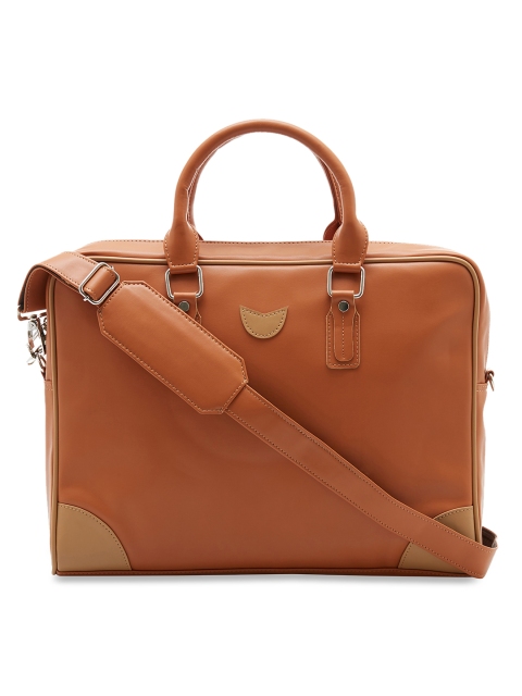 

MBOSS Unisex Orange Solid Laptop Bag