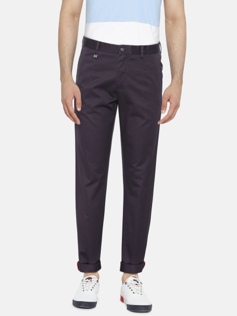 

Van Heusen Men Grey Slim Fit Solid Formal Trousers