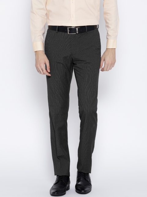 

Van Heusen Men Grey Slim Fit Regular Trousers