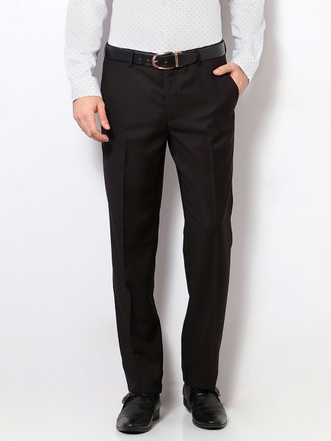

Van Heusen Men Grey Slim Fit Solid Formal Trousers
