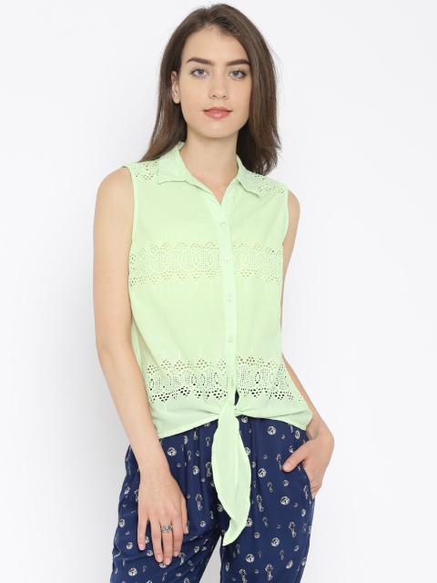 

ONLY Women Green Shirt