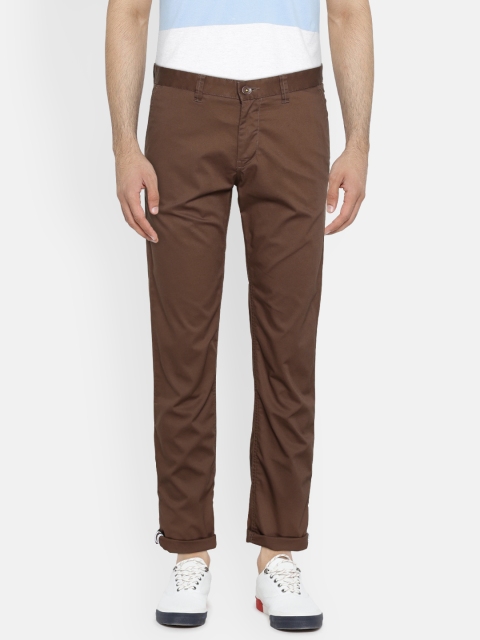 

Van Heusen Sport Men Khaki Slim Fit Solid Regular Trousers