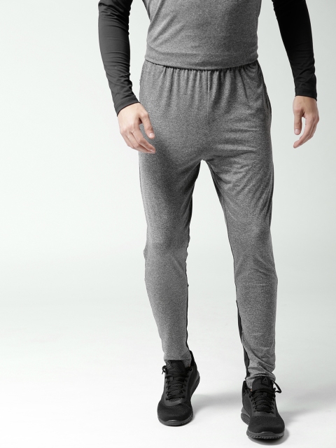 

SEVEN by MS Dhoni Grey Melange Bovet Solid Track Pants
