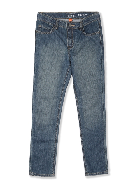 

The Childrens Place Boys Navy Blue Slim Fit Mid-Rise Clean Look Jeans