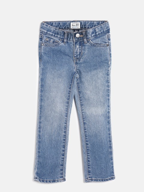 

The Childrens Place Girls Blue Regular Fit Mid-Rise Clean Look Jeans