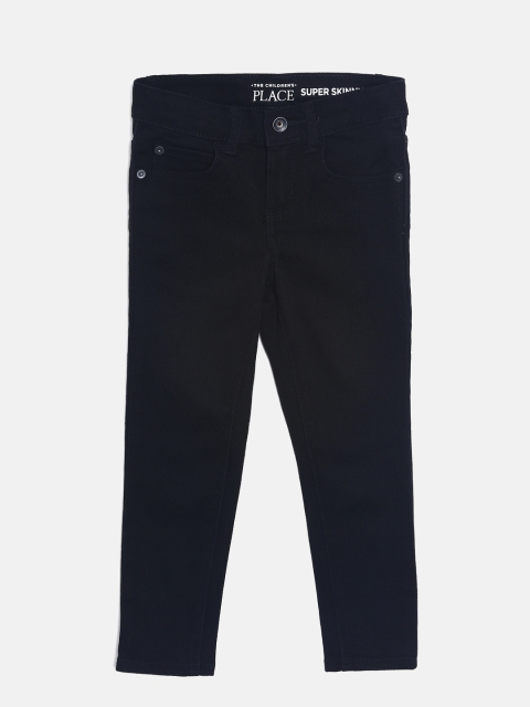 

The Childrens Place Boys Black Regular Fit Mid-Rise Clean Look Jeans