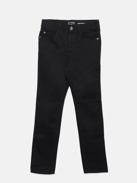 

The Childrens Place Boys Black Regular Fit Mid-Rise Clean Look Jeans