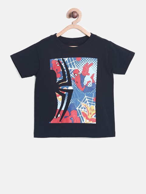 

The Childrens Place Boys Black Printed T-shirt