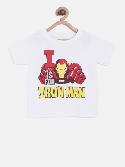

The Childrens Place Boys White Printed T-shirt